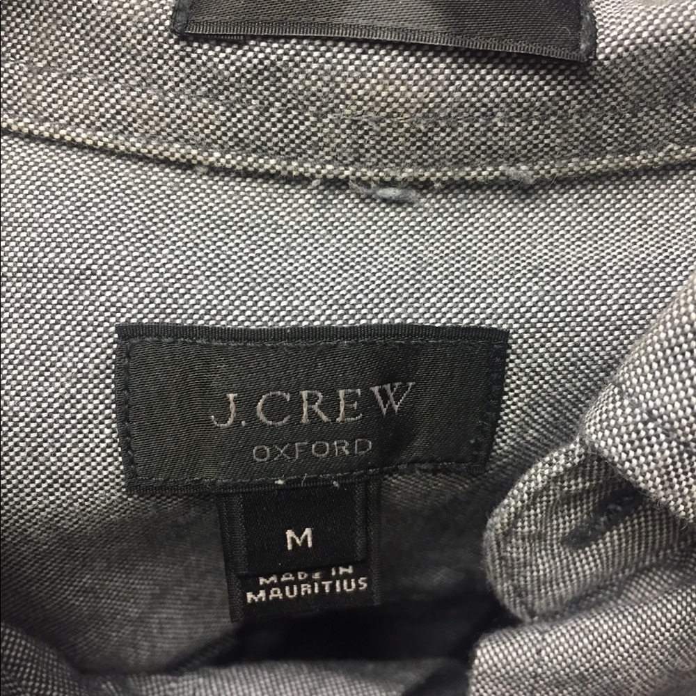 J. Crew grey and white stripe button down - Picture 2 of 3